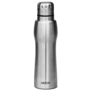 Milton Verve 400 Thermosteel 24 Hours Hot and Cold Water Bottle, 380 ml, Silver