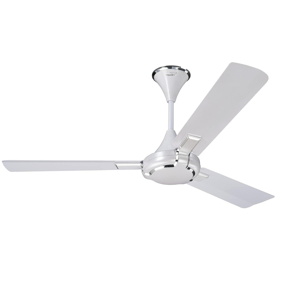 V-Guard Glado Prime Vx 1.2 Meter Sweep 400 RPM Speed (Pearl White Silver)