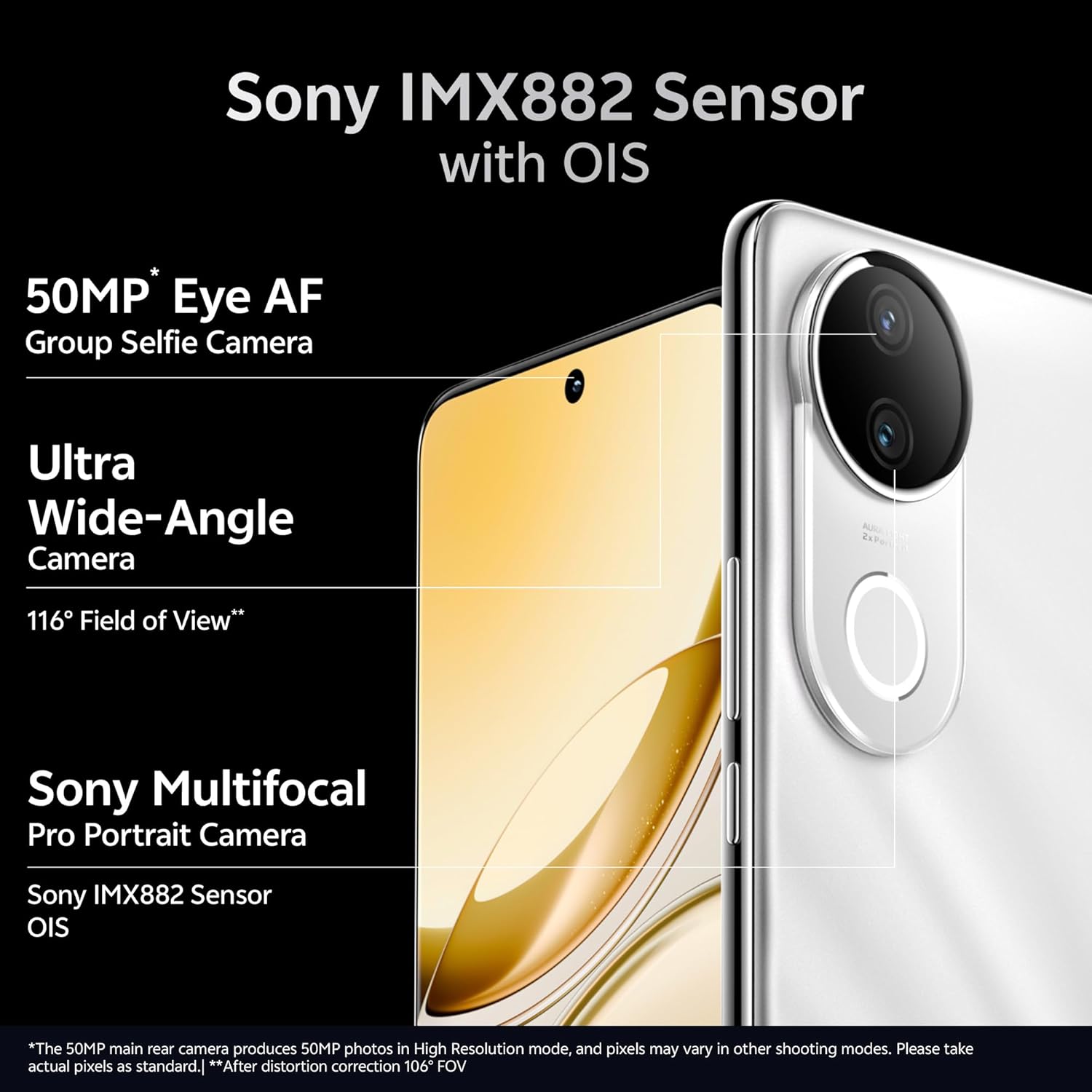 Vivo V50e 5G (Pearl White, 8GB RAM, 256GB Storage) 2