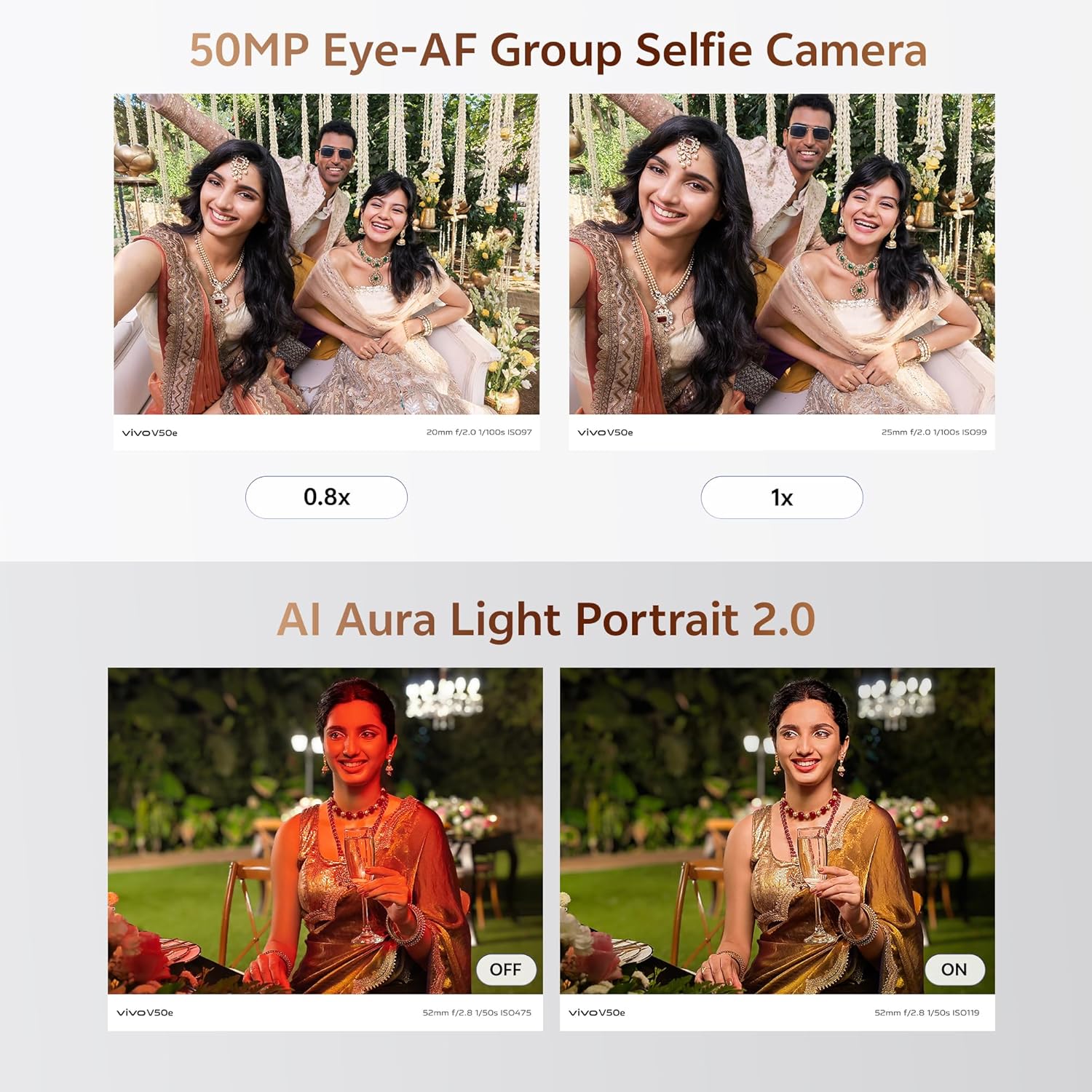 Vivo V50e 5G (Pearl White, 8GB RAM, 256GB Storage) 4