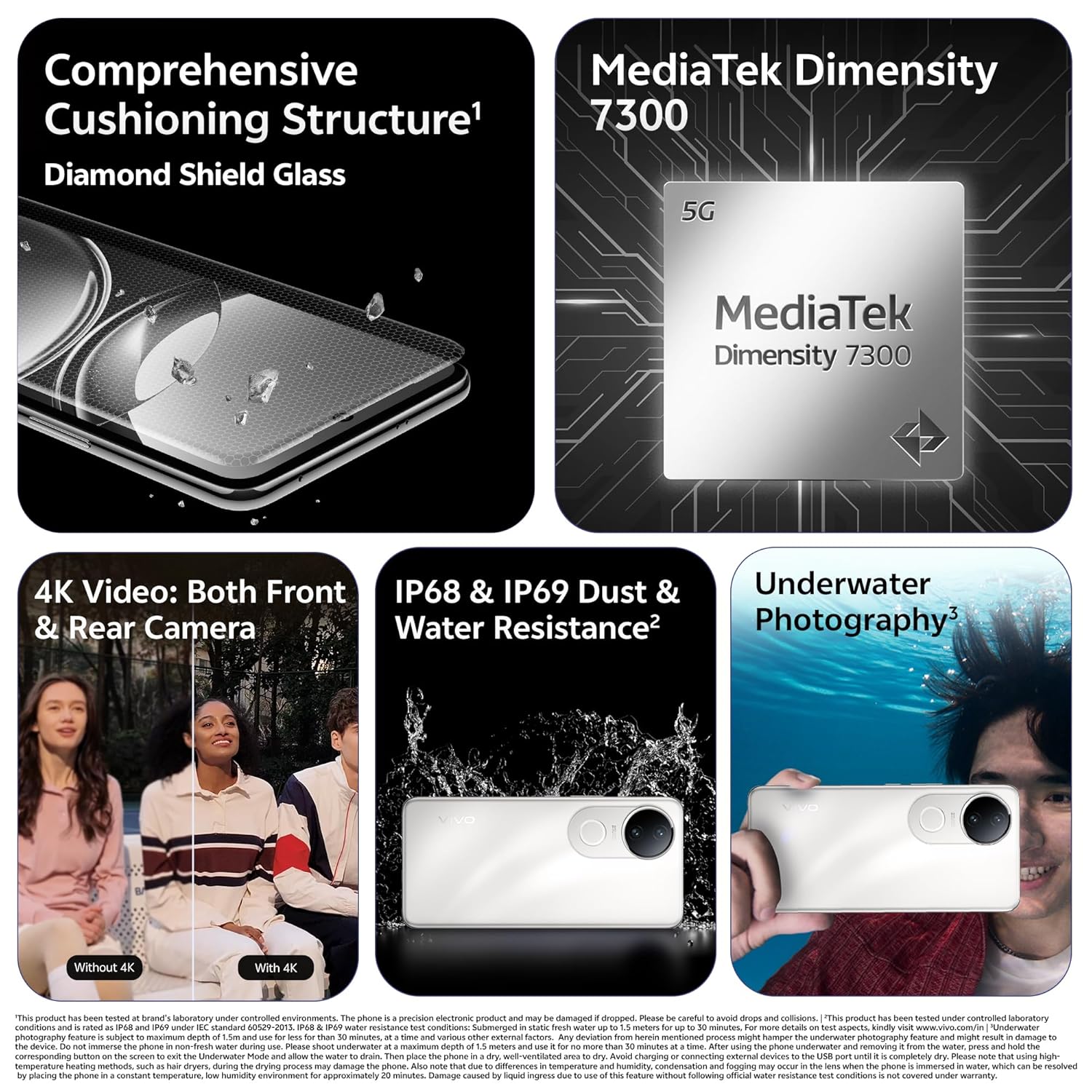 Vivo V50e 5G (Pearl White, 8GB RAM, 256GB Storage) 5