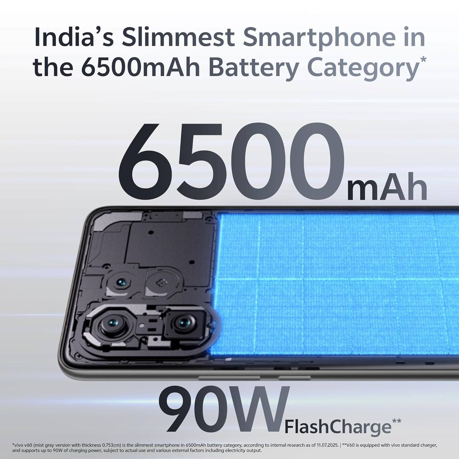 Vivo V60 5G (Mist Gray, 8GB RAM, 256GB Storage) 4