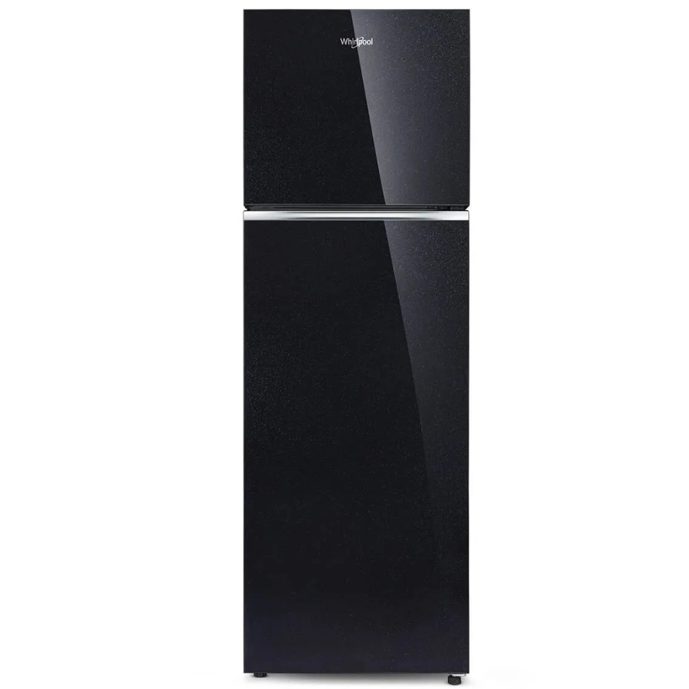 Whirlpool 235 L Frost Free Double Door 2 Star Refrigerator with Glass Door (Crystal Black, NEO 278GD PRM CRYSTAL BLACK