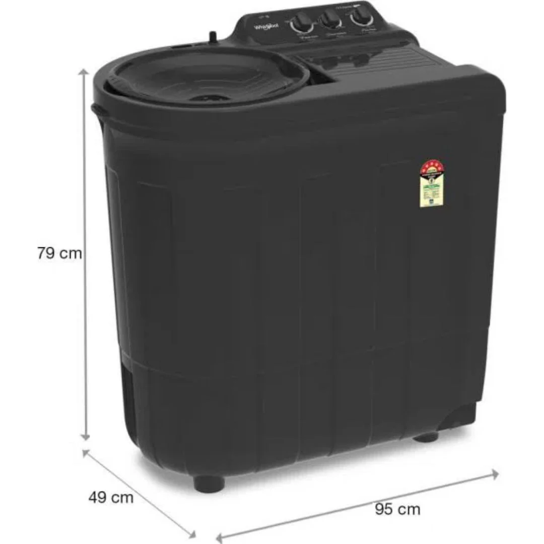 Whirlpool 7.50 kg Ace 7.5 Super Soak Grey Dazzle (30273) Semi Automatic Top Loading Washing Machine (Grey Dazzle) 3