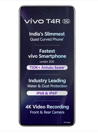vivo T4R (White, 8GB RAM, 256GB Storage) 1