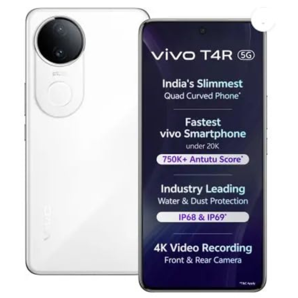 vivo T4R (White, 8GB RAM, 256GB Storage)