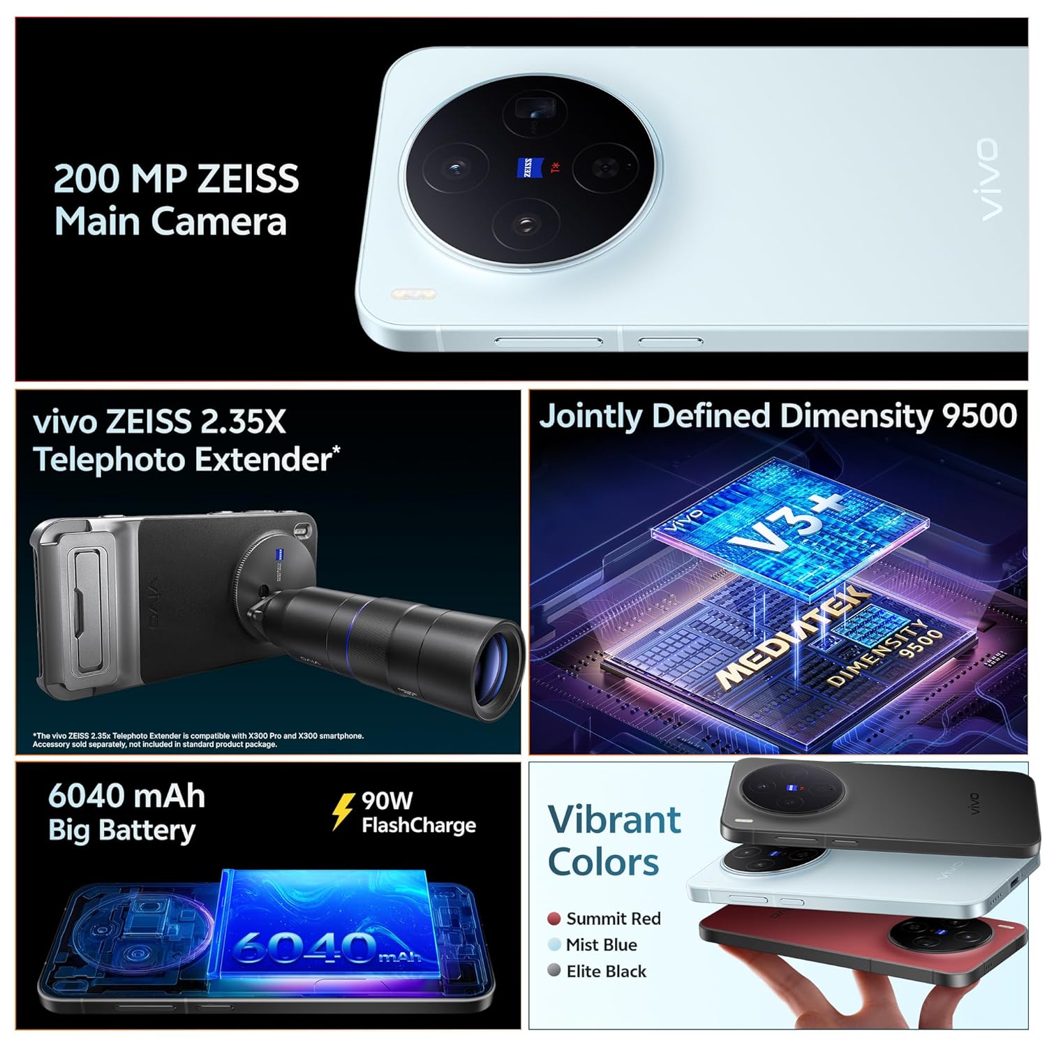 vivo X300 5G (Mist Blue, 12GB RAM, 512GB Storage) 4