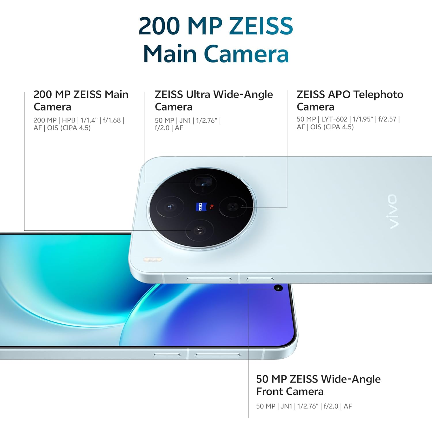 vivo X300 5G (Mist Blue, 12GB RAM, 512GB Storage) 5