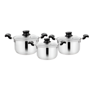 STEELCRAFT ACCORD COMBO COOKWARE SET OF 3PCS (ACC-7029)