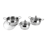 STEELCRAFT BENZ COMBO COOKWARE SET OF 3PCS (BCC-7011)