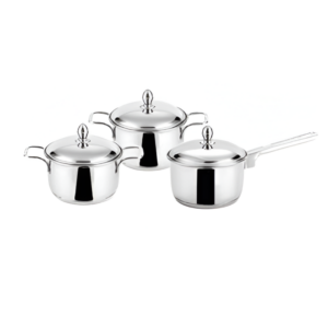 STEELCRAFT CAVIAR COMBO COOKWARE SET OF 3PCS
