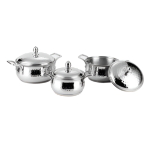 STEELCRAFT HAMMERED EURO COOKWARE 3PCS (HEC-7083)