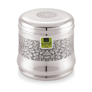 MIRROR ORNATE LOTUS CONTAINER