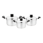 STEELCRAFT SAPPHIRE COMBO COOKWARE SET OF 3PCS (SCC-7020)