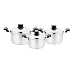 STEELCRAFT SAPPHIRE COMBO COOKWARE SET OF 3PCS (SCC-7020)