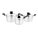 STEELCRAFT SAPPHIRE COMBO COOKWARE SET OF 3PCS (SCC-7021)