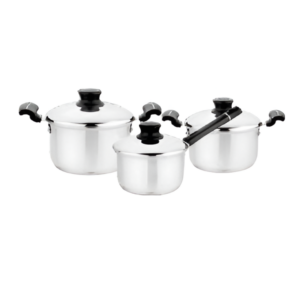 STEELCRAFT SAPPHIRE COMBO COOKWARE SET OF 3PCS (SCC-7021)