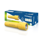 Crompton Rakshak Ultra 4W LED Torch Light | Dual Mode Torch & Lantern | Rechargeable Li-Ion Battery | USB-C Fast Charging | Upto 11 Hours Backup | Compact Emergency Torch | 1 Year Warranty