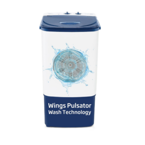 Voltas beko, A Tata Product 7.5 kg Semi-Automatic Top Load Single Tub Washing Machine (WST75UC/BLSSWH2PTD, Blue, Pulsator wash method)