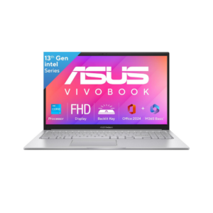 ASUS Vivobook 15, 13th Gen, Intel Core i3-1315U, 16GB RAM, 512GB SSD, FHD, Anti-Glare, 15.6", 39.6 cm, Windows 11 Home, M365 Basic(1yr)* Office24, Cool Silver, 1.70 kg, X1504VA-BQ341WS, Laptop