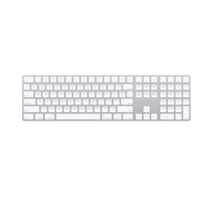 Apple Magic Keyboard with Numeric Keypad: Bluetooth, Rechargeable. Works with Mac, iPad or iPhone; US English, Silver