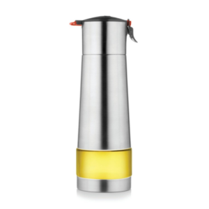 JVL Stainless Steel Oil Dispenser Bottle 350ml, 500ml, 750ml, 1000ml Smart Flow Control, See-Through Window & Matte Finish Leak-Proof, Rust-Free & Unbreakable for Modern Kitchens