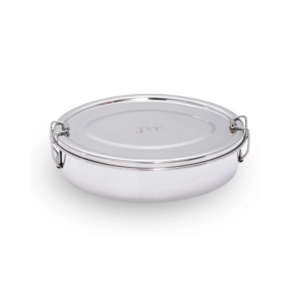 JVL Oval Lunch Box (With Steel Plate)