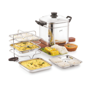 JVL Prime Idly And Dhokla Maker with Triply Base