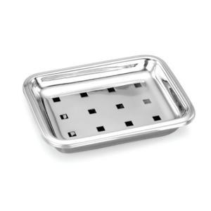 JVL Stainless Steel Soap Dish (Rectangle Soap Dish)