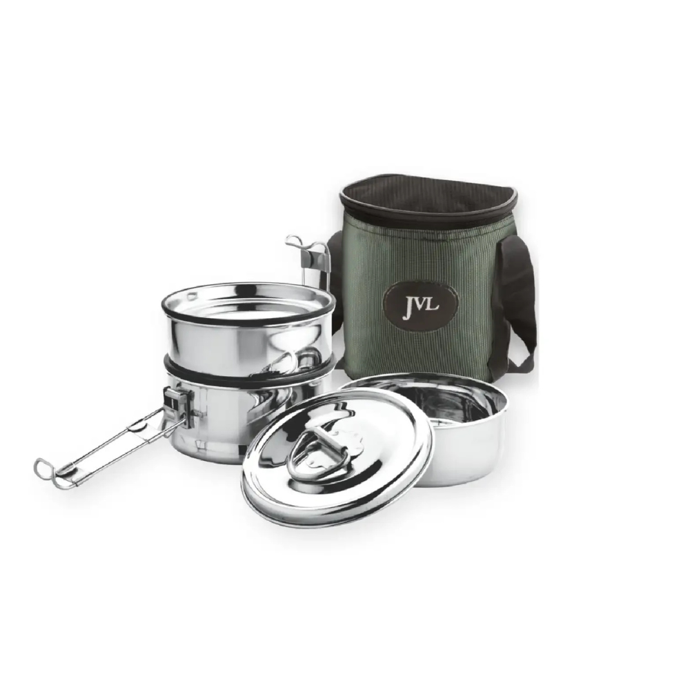 Round Leak Proof Lunch Box (Three Tier)