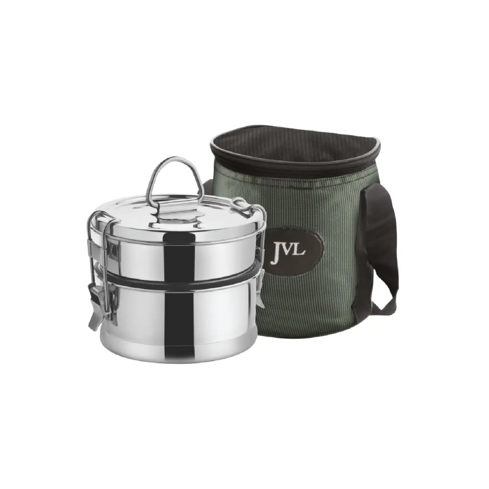 Round Leak Proof Lunch Box (Two Tier) (2)