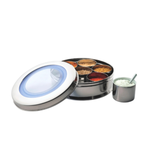 JVL Spice Tin with See-Through Lid (150 ML)